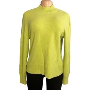 Investments Green Cashmere Turtleneck Sweater